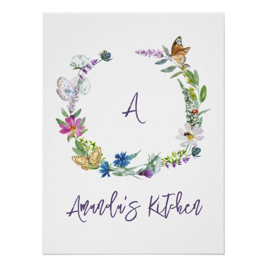 Wildblume Poster (Vorderseite)