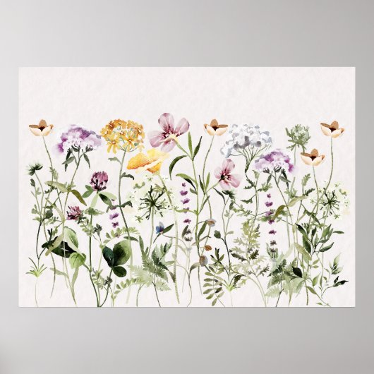 Wildblume Poster (Vorne)