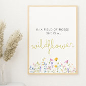Wildblume Poster