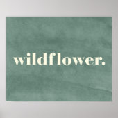 Wildblume Poster (Vorne)