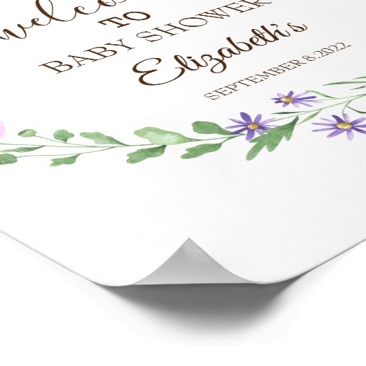 Wildblume Poster (Ecke)