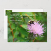 Wildblume Postkarte (Vorne/Hinten)