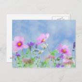 Wildblume Postkarte (Vorne/Hinten)