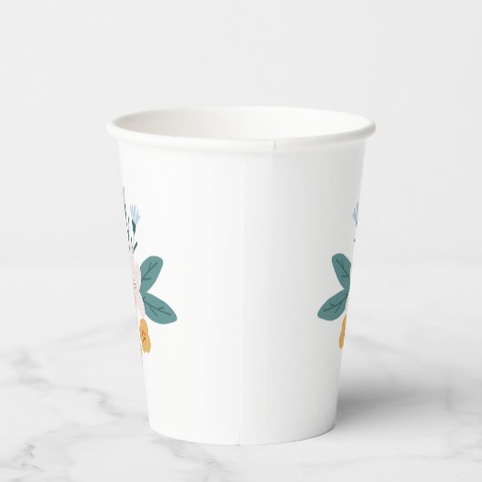 Wildblume Posy Paper Cups Pappbecher (Rechts)