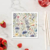 Wildblume Print Napkins Serviette (Beispiel)