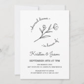 Wildblume Probe Abendessen Einladung (Vorderseite)