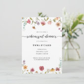 Wildblume Probe Einladung (Stehend Vorderseite)