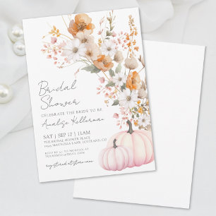 Wildblume Pumpkin Floral Brautparty Einladung