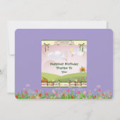 Wildblume Pumpkin Patch Princess Fairy Tale Dankeskarte (Rückseite)