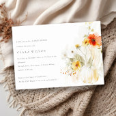 Wildblume Pumpkin Watercolor Kinderdusche Einladung