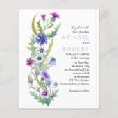 WILDBLUME QR Code Hochzeitseinladung (Vorderseite)