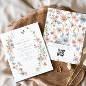 Wildblume QR Code Hochzeitsempfehlung