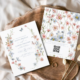 Wildblume QR Code Hochzeitsempfehlung