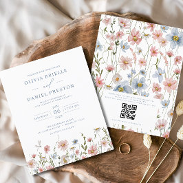 Wildblume QR Code Hochzeitsempfehlung