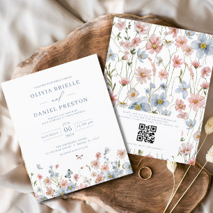 Wildblume QR Code Hochzeitsempfehlung