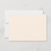 Wildblume QR Code Moderne Elegante Hochzeit RSVP Karte (Rückseite)