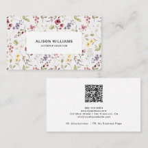 Wildblume QR-Code Muster für die Blume