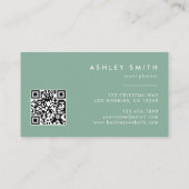 Wildblume-QR-Code Visitenkarte (Rückseite)