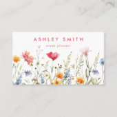 Wildblume QR Visitenkarte (Vorderseite)