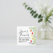 Wildblume Quadratische Visitenkarte (Stehend Vorderseite)