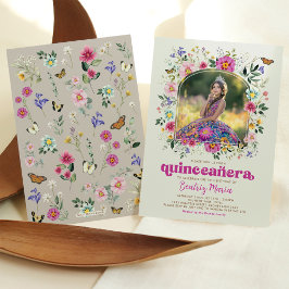 Wildblume Quinceañera 15. Geburtstag Einladung