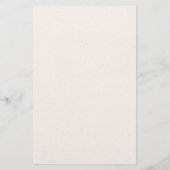 Wildblume Rahmen Personalisiert Stationierung Briefpapier (Rückseite)