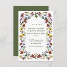 Wildblume Rahmen Rustic Boho Hochzeit
