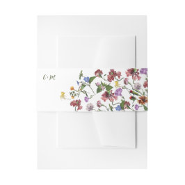 Wildblume Rahmen Rustic Boho Hochzeit Einladungsbanderole