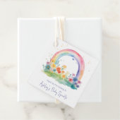 Wildblume Rainbow Baby Mädchen Sprinkle Geschenkanhänger (Beispiel)