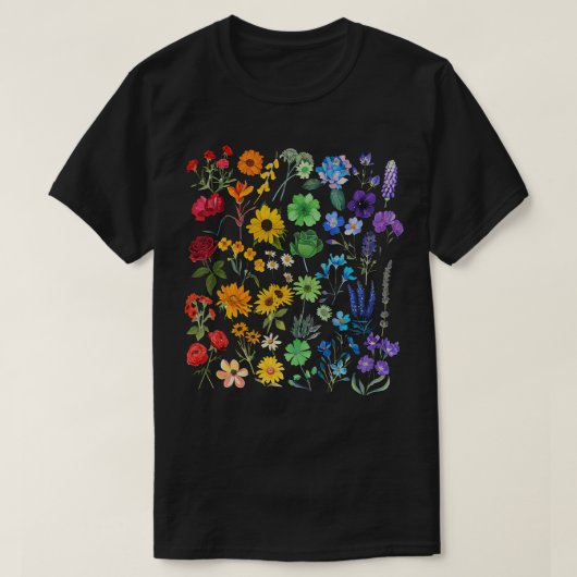 Wildblume Rainbow Blume Prix lgbt 1 T-Shirt (Design vorne)