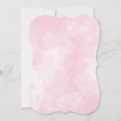 Wildblume Rasen Hübsch Pink Lingerie Dusche Einladung (Rückseite)