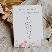 Wildblume Raten Sie das Dress-Brautparty Einladung