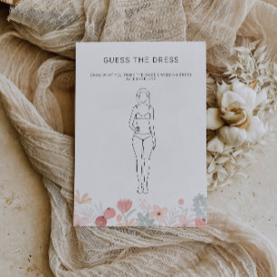 Wildblume Raten Sie das Dress-Brautparty Einladung