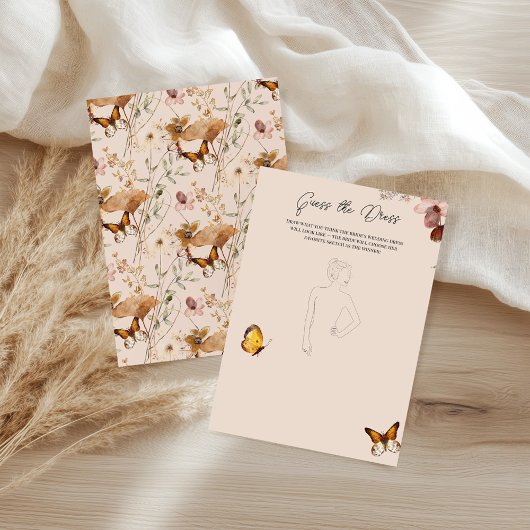 Wildblume Raten Sie das Dress Brautparty Game