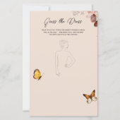 Wildblume Raten Sie das Dress Brautparty Game (Vorderseite)