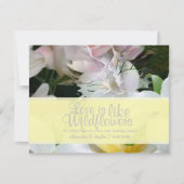 Wildblume-Reaktionskarten RSVP Karte (Vorderseite)