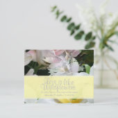 Wildblume-Reaktionskarten RSVP Karte (Stehend Vorderseite)