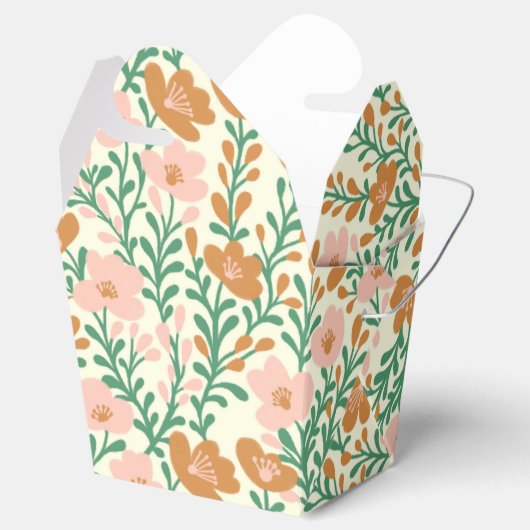 Wildblume Reben Rosa Blüten Blumengestein Gedeckte Geschenkschachtel (Geöffnet)