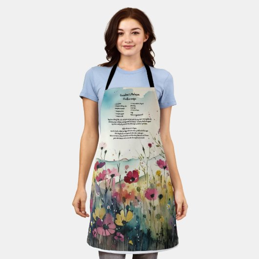 Wildblume "Recipe keepake" Schürze (Getragen)