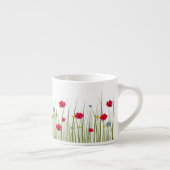 Wildblume Red Poppies Espressotasse (Rechts)