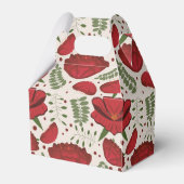 Wildblume Red Poppy Baby Dusche Geschenkschachtel (Rückseite)