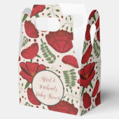 Wildblume Red Poppy Baby Dusche Geschenkschachtel (Geöffnet)