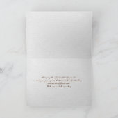 Wildblume religiöses Beileid Karte (Innenseite)