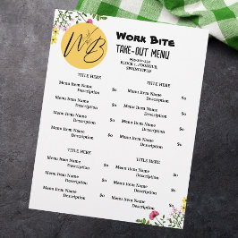 Wildblume Restaurant QR-Code entfernen Flyer