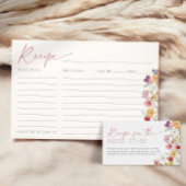 Wildblume Rezept Karte Brautparty Liebe in Blühen