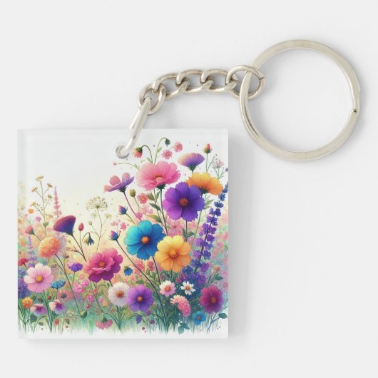 Wildblume Rhapsody Schlüsselanhänger (Rückseite)