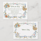 Wildblume Ribbon Peter der Kaninchen Buchanfrage Begleitkarte (Vorne/Hinten)