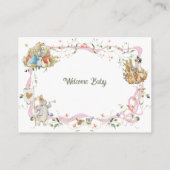 Wildblume Ribbon Peter der Kaninchen Buchanfrage Begleitkarte (Rückseite)