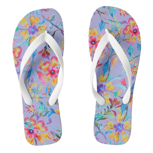 Wildblume Riot 2 Badesandalen (Fußbett)