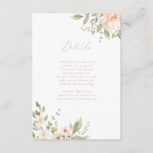 Wildblume Romance Details Card Begleitkarte